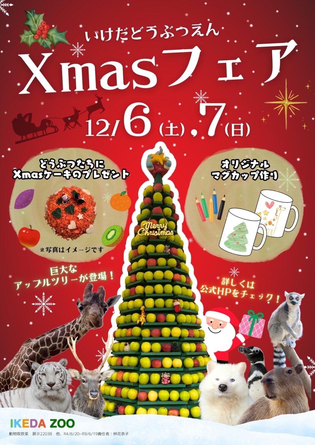 いけだどうぶつえん　Xmasフェア